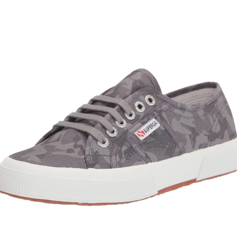 Superga Women's Camouflage Gray Sneakers NWT